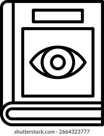 Línea de libro Vector Icon Design