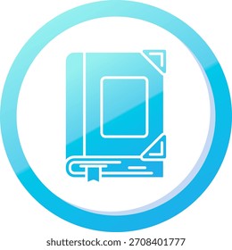 Línea de libro Vector Icon Design
