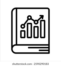 Book Line Vector Illustration On White Background.