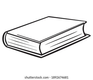 book line vector illustration,isolated on white background for education,top view