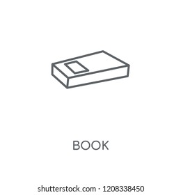 Book linear icon. Book concept stroke symbol design. Thin graphic elements vector illustration, outline pattern on a white background, eps 10.