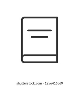 book. linear icon. Line with editable stroke