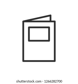 book. linear icon. Line with editable stroke