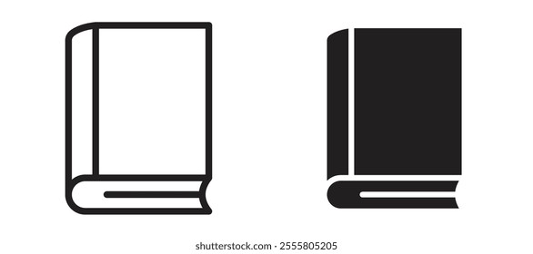 Book liner icon vector set.