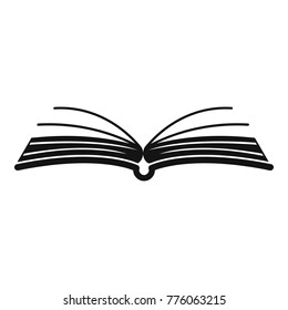 Book literature icon. Simple illustration of book literature vector icon for web