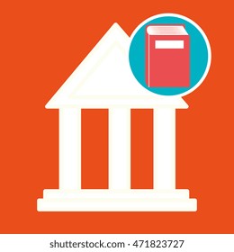 book literature library icon vector illustration design