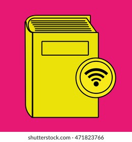 book literature library icon vector illustration design