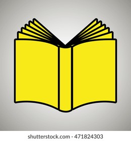 book literature library icon vector illustration design