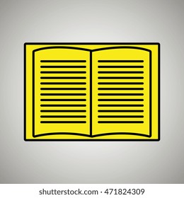 book literature library icon vector illustration design