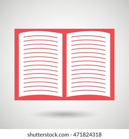 book literature library icon vector illustration design