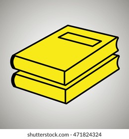 book literature library icon vector illustration design