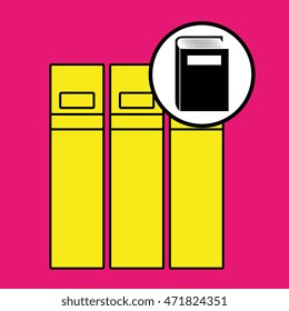 book literature library icon vector illustration design