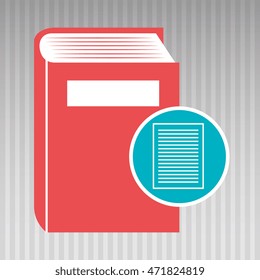 book literature library icon vector illustration design