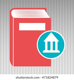 book literature library icon vector illustration design