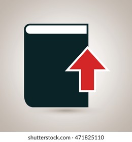 book literature library icon vector illustration design