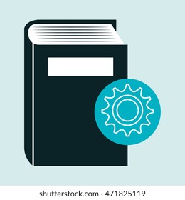 book literature library icon vector illustration design