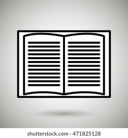 book literature library icon vector illustration design