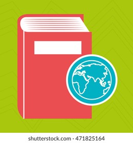 book literature library icon vector illustration design