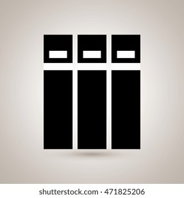 book literature library icon vector illustration design