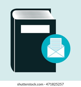 book literature library icon vector illustration design