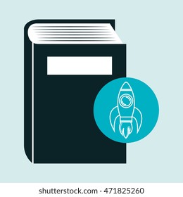 book literature library icon vector illustration design