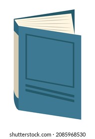 icono de vector de literatura de libros aislado