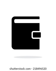 Book with lock simple icon on white background. Vector illustration.