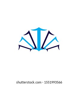 book logo and bookstore icon vector design template
