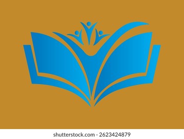 book logo design  for academy