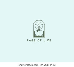 book logo design for bookstore, book company, publisher, encyclopedia, library, education logo concept
