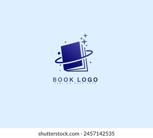 diseño del logotipo del libro para la librería, compañía del libro, editorial, enciclopedia, Biblioteca, concepto del logotipo de la educación