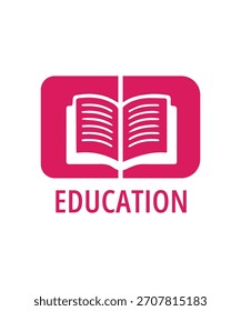 Logo-Design für Bücher, Buchhandlung, Bibliothek und Druck-Logo, Logo für Bildung und Lernen, Logo-Design für Bildungsbücher, Vektor für Design