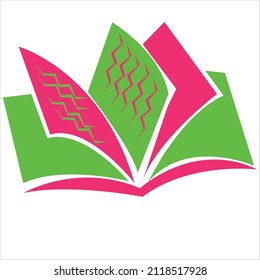 book logo design of company.book vector art illustration.education book template graphic.book icon design