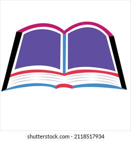 book logo design of company.book vector art illustration.education book template graphic.book icon design