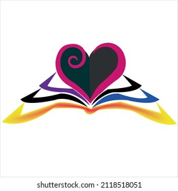 book logo design of company.book vector art illustration.education book template graphic.book icon design
