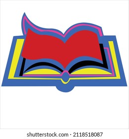 book logo design of company.book vector art illustration.education book template graphic.book icon design