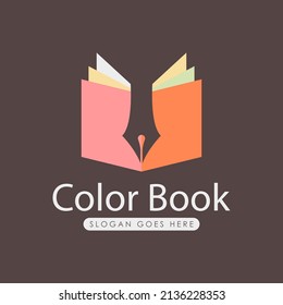 Book Logo Design Concept Vector. Book Logo Template Vector