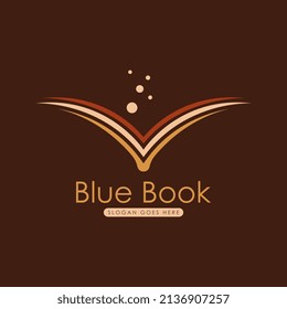 Vector de diseño del logotipo del libro. Vector de plantillas de logotipos de libro
