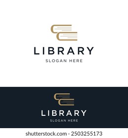 Book logo design with creative ideas. Logo for business, school, development, education, academic, e-book and library