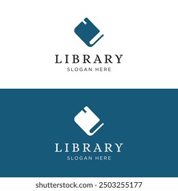 Book logo design with creative ideas. Logo for business, school, development, education, academic, e-book and library