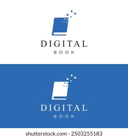 Book logo design with creative ideas. Logo for business, school, development, education, academic, e-book and library