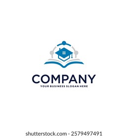 book logo design with education