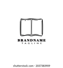 icône logo livre, icône noir, image vectorielle isolée