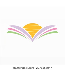 Book logo design icon vector. Book icon clip art. Library logo concept