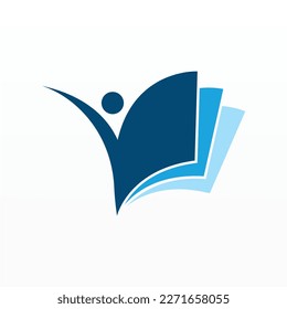 Book logo design icon vector. Book icon clip art. Library logo concept