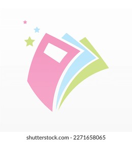Book logo design icon vector. Book icon clip art. Library logo concept