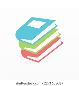 Book logo design icon vector. Book icon clip art. Library logo concept
