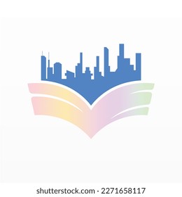 Book logo design icon vector. Book icon clip art. Library logo concept