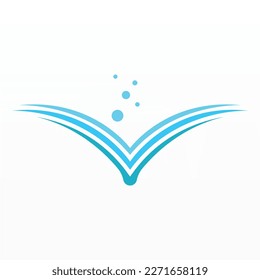 Vector de icono de diseño del logotipo del libro. Dibujo del icono del libro, arte. Logo de la biblioteca