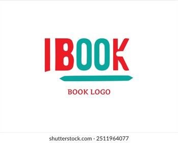 DESIGN DE LOGOTIPO DE LIVRO, ícone, vetor e ilustração.